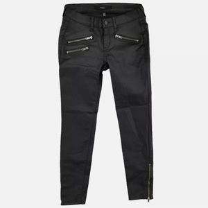 Faux Leather Moto Jeans size 26